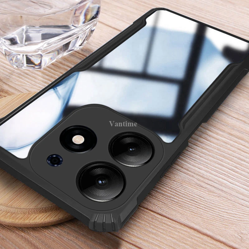 Чехол для Tecno Spark 10 Pro усиленный край противоударная подушка задняя крышка 10C Camon 20