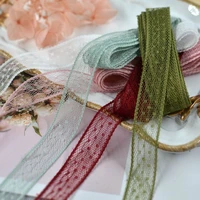 1 7cm wide tulle mesh colorful lace trim for sewing fringes bows braid dress women collar fringes trimmings ribbons for crafts