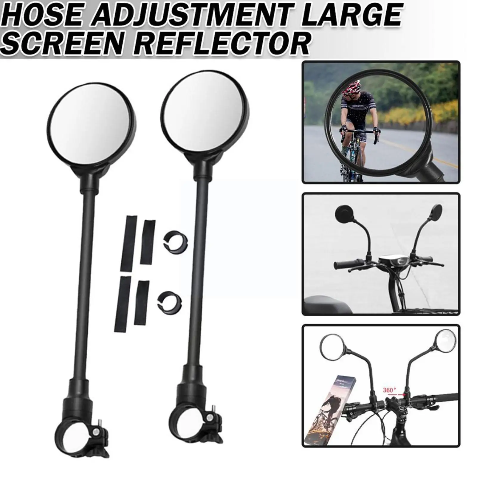 

Bicycle Rearview Mirror Adjustable Flexible Rear Back Mirror Cycling View Rearview Bike Mirror Mirrors Mtb A0c5
