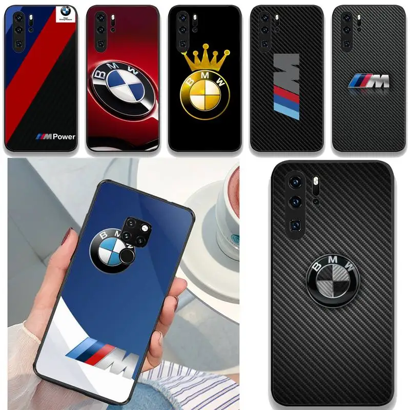 Роскошный автомобильный чехол M-Power для телефона BMW Huawei Mate 10 20 Lite Pro X Honor Play Y6 5 7 9 Prime