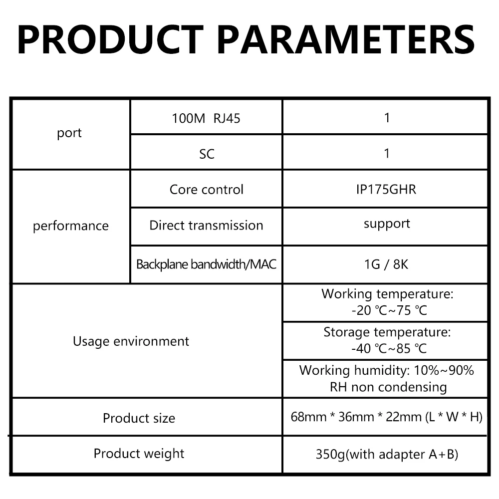 OPTFOCUS Mini Gigabit Fiber Optical Media Converter SM 1000Mbps RJ45 Transceiver 20km SC A/B Fiber Optic Switch Free Shipping