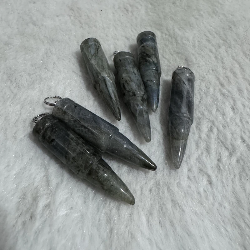 Оптовая продажа 5 шт. натуральный лабрадорит исцеляющий точку кулон из бисера