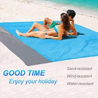 sand free beach mat pocket picnic mat waterproof rug for travel camping hiking portable outdoor carpet light weight blanket