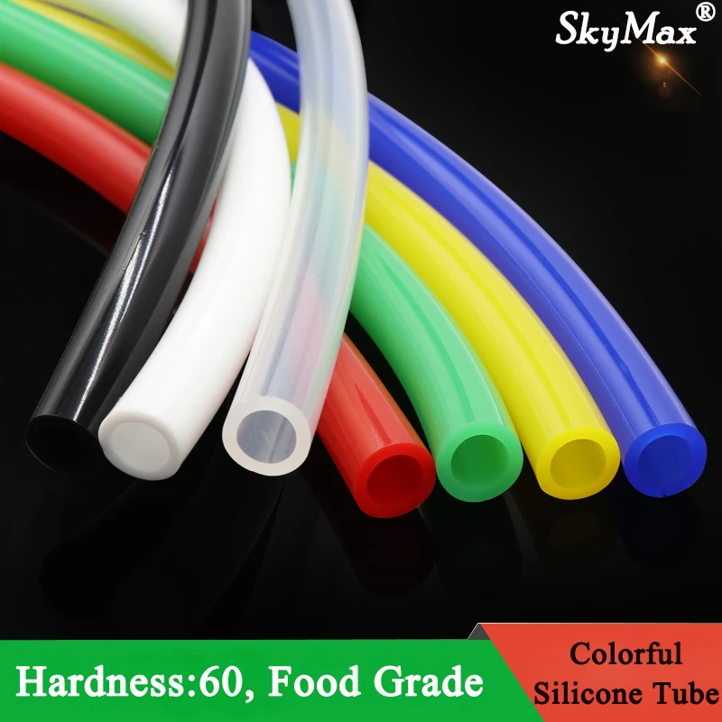 1 Meter ID 1 2 3 4 5 6 7 8 9 10 mm Silicone Tube Flexible Rubber Hose Food Grade Soft Drink Pipe Water Connector