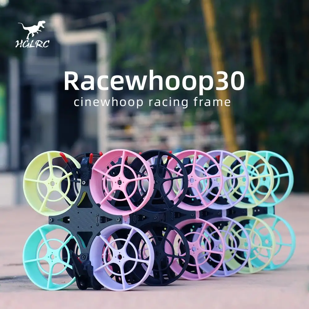 

HGLRC Racewhoop30 Аналоговый Цифровой 3-дюймовый FPV Cinewhoop канальный Дрон замена 147 мм 3K Углеродное волокно рамки наборы