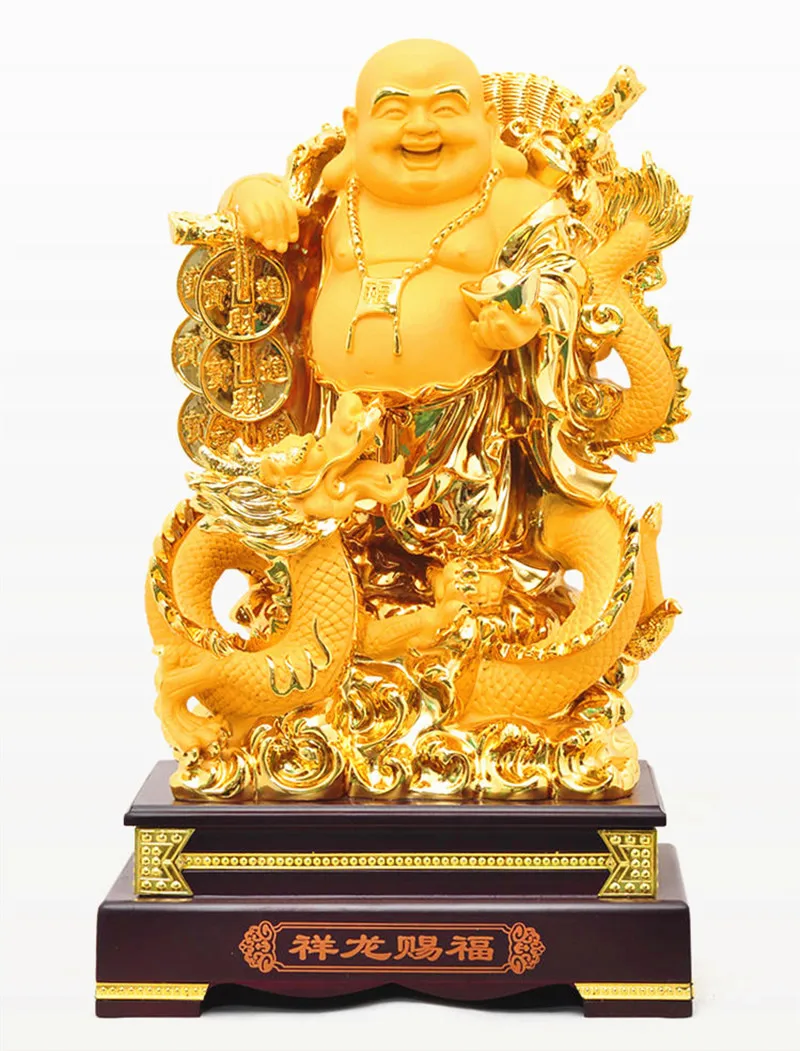 

Free shipping resin Laughing Buddha statue for sale Maitreya Buddha statue decoration living room big belly Buddha home decor