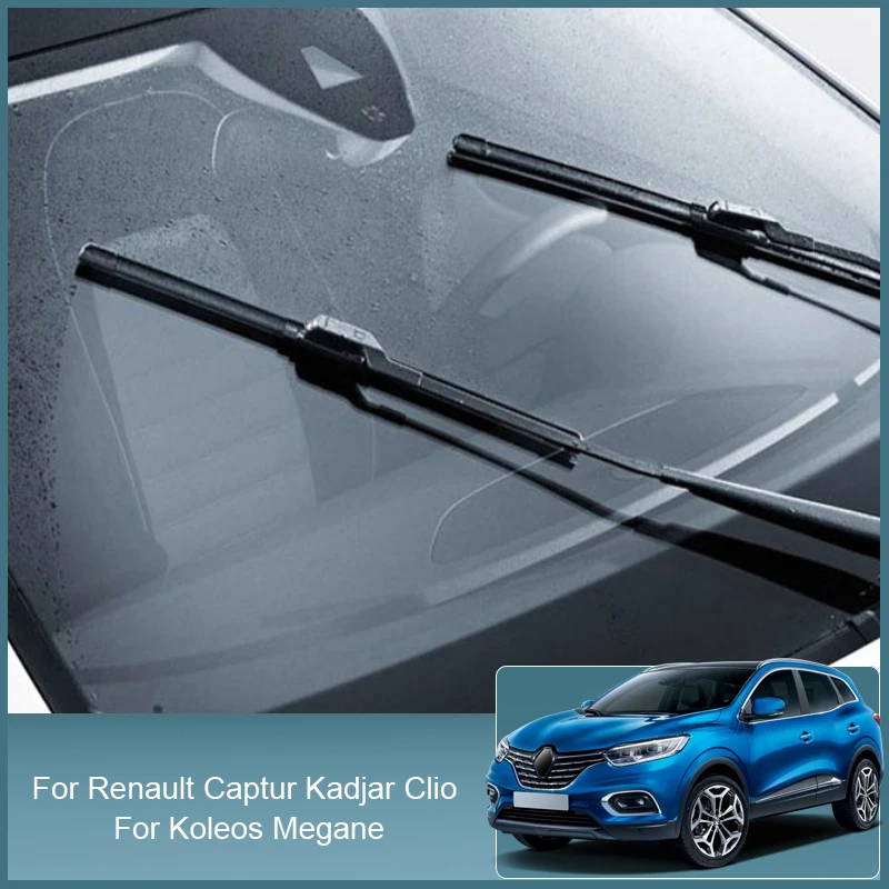 

Щетки стеклоочистителя переднего лобового стекла для Renault Koleos, Kadjar, Clio Captur, Megane, E-Tech Electric 2007-2024, 2 шт.