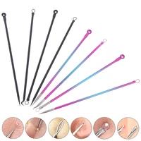 4pcsset stainless steel acne blackhead remover needles tool comedone extractor pimple blemish face skin care beauty tools