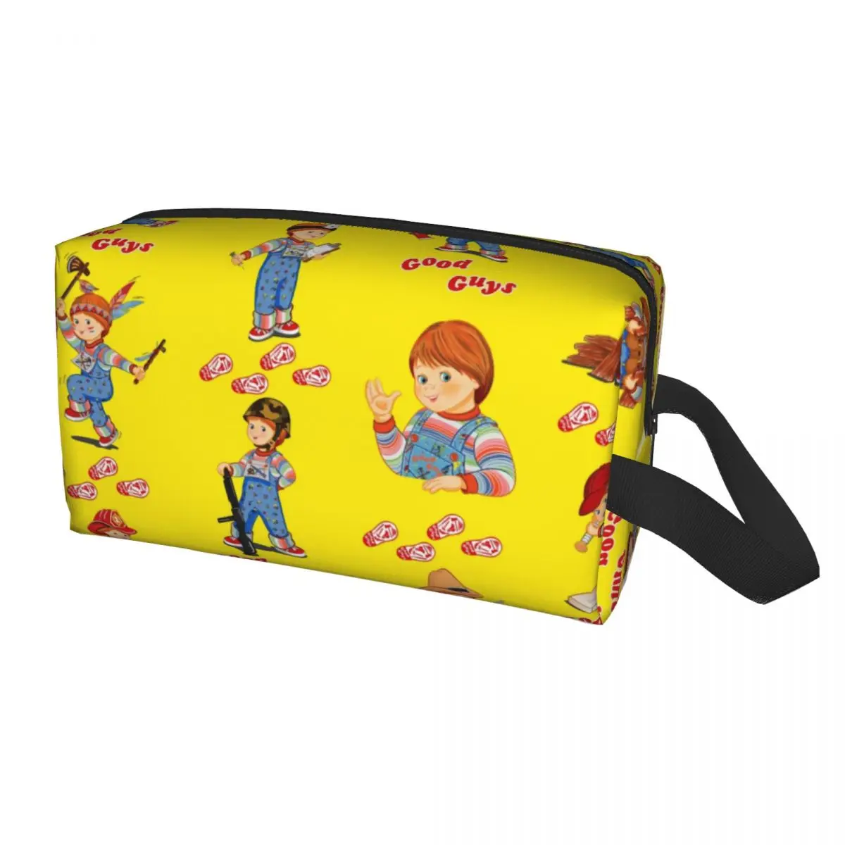 

Travel Cartoon Good Guys Chucky Doll Toiletry Bag Kawaii Child's Play Makeup Cosmetic Organizer Beauty Storage Dopp Kit Case