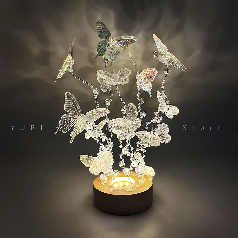 Ночник в виде бабочки ручной работы материал для рукоделия лампа создания