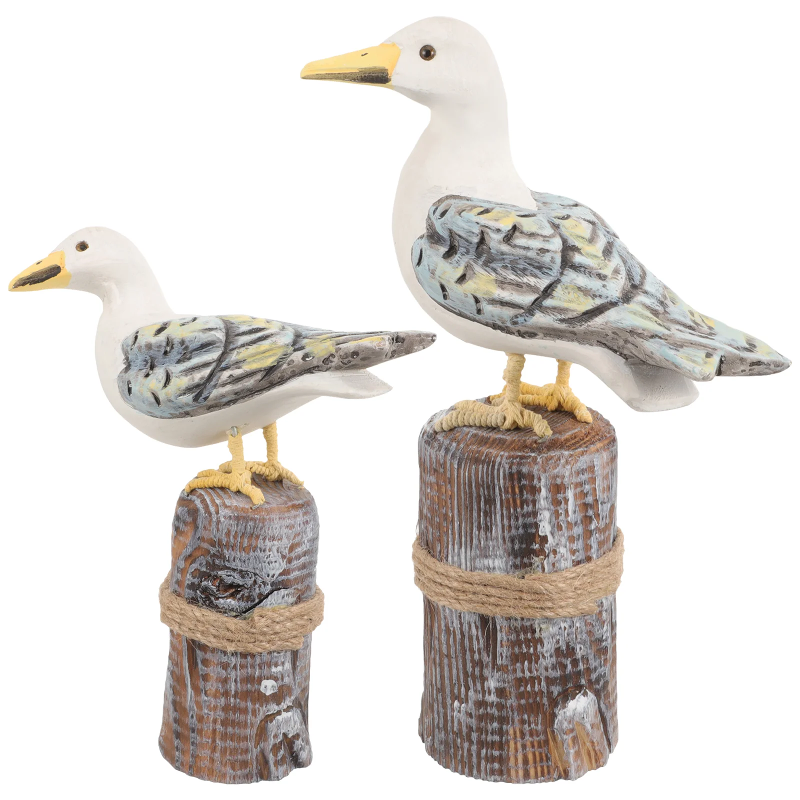 

2 шт., деревянные фигурки в форме птицы в средиземноморском стиле