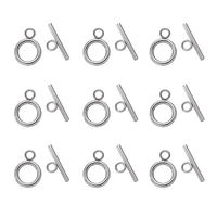 20 sets stainless steel ring hook toggle clasps findings for jewelry making competent diy bracelet necklace wholesale