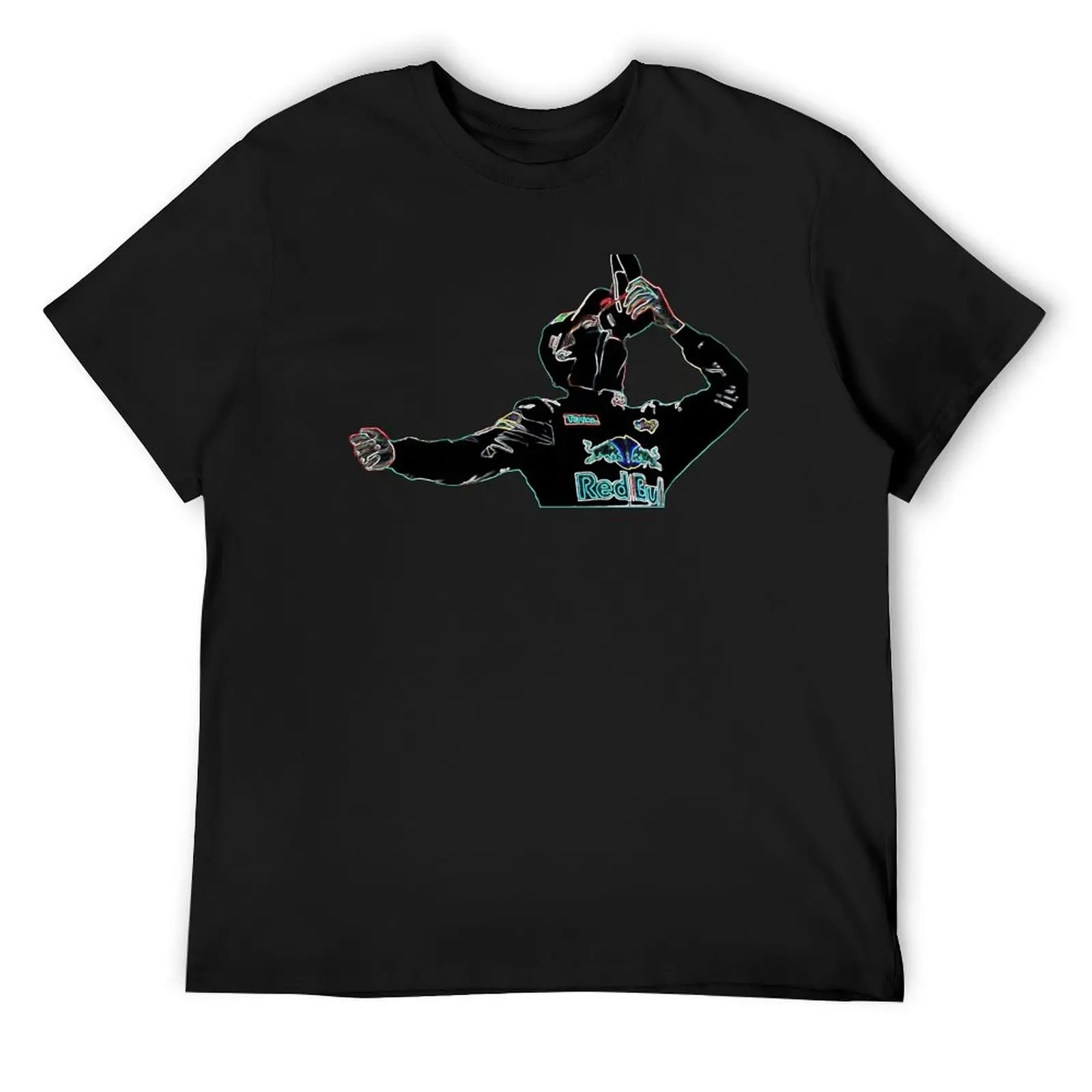Danny Ric-F1-Shoey футболка с рисунком футболки короткими рукавами мужские