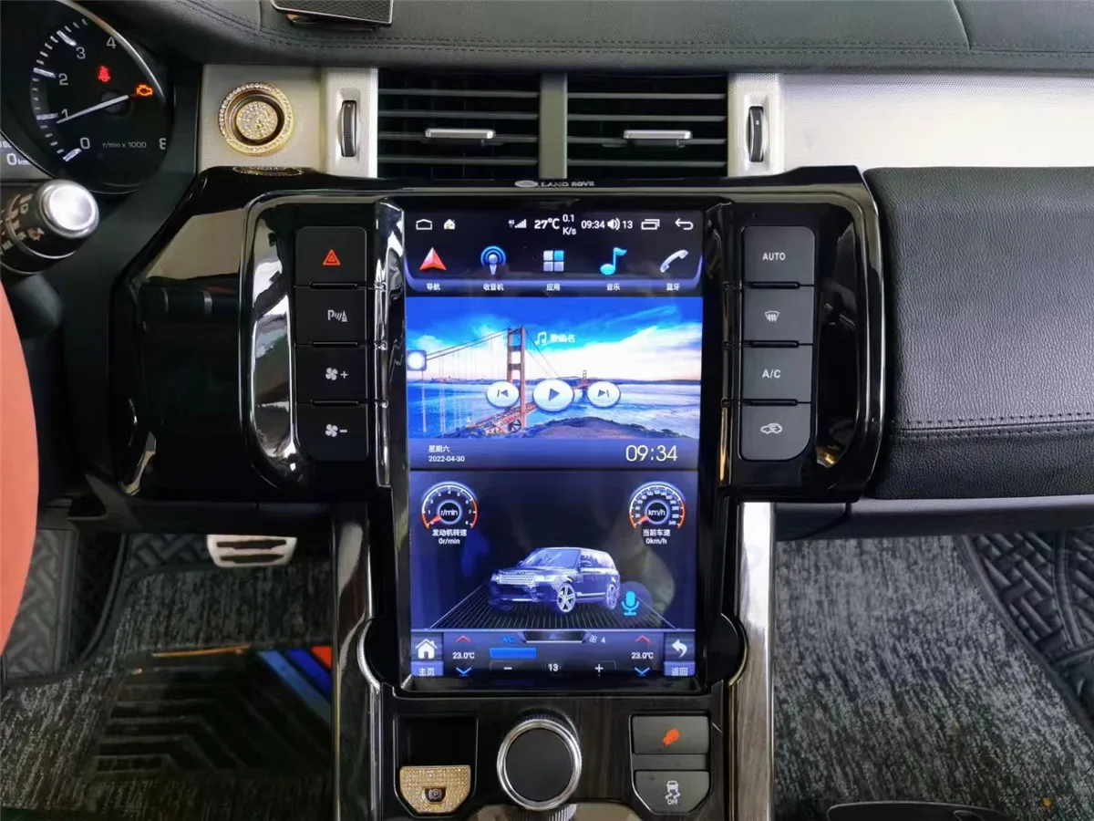Автомобильный видеопроигрыватель на Android 12 1 дюйма радио для Land Rover Evoque 2012-2019