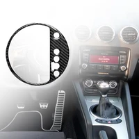100 3k carbon fiber interior sticker decorative self adhesive car auto gear shift panel for audi tt 8n 8j mk123 ttrs 2008 2014