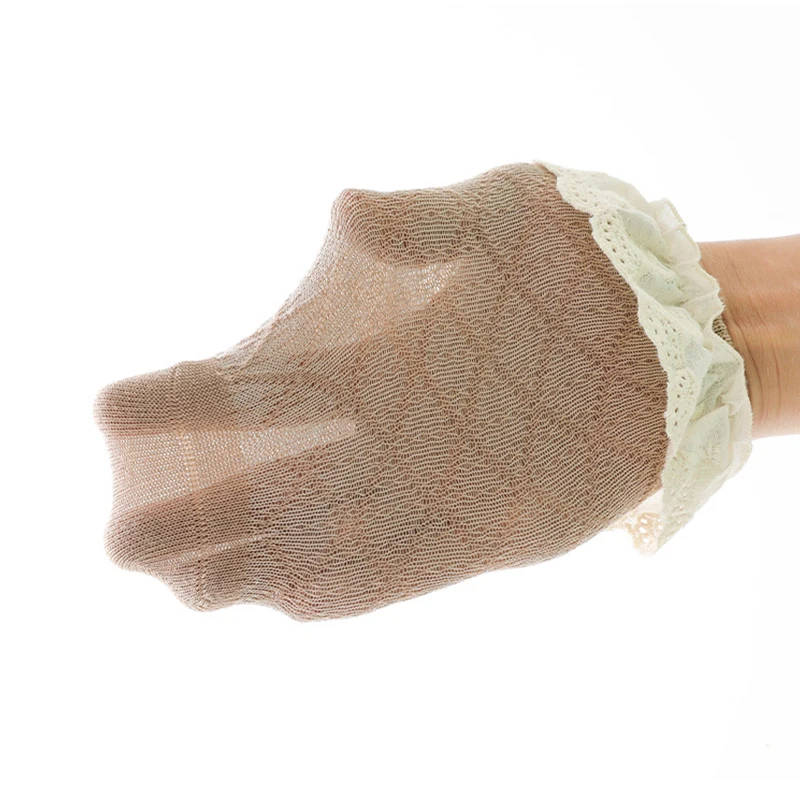 Милые кружевные детские носки для девочек на весну и осень Детская модель до