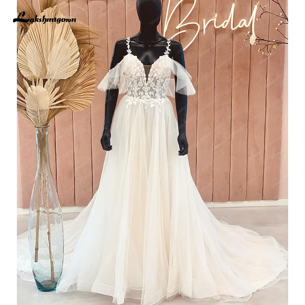 Lakshmigown кружевное свадебное платье в стиле бохо с цветочным принтом 2024 цвета