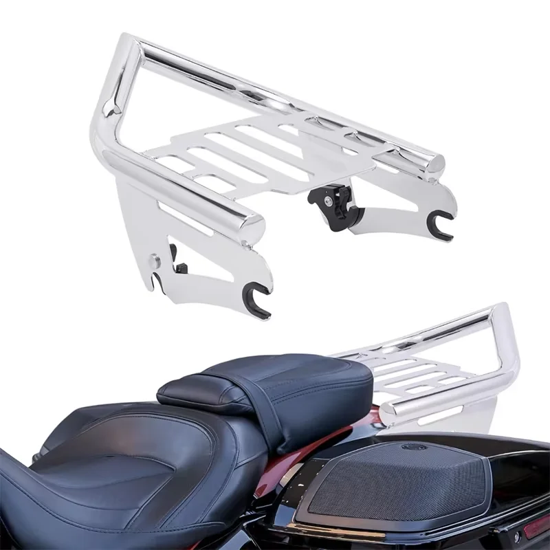 HCMT черный и хромированный комплект кронштейнов для заднего руля багажник