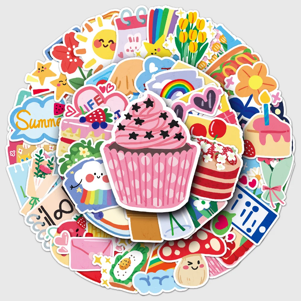 

50 шт., наклейки Vsco для ноутбука, автомобиля, велосипеда