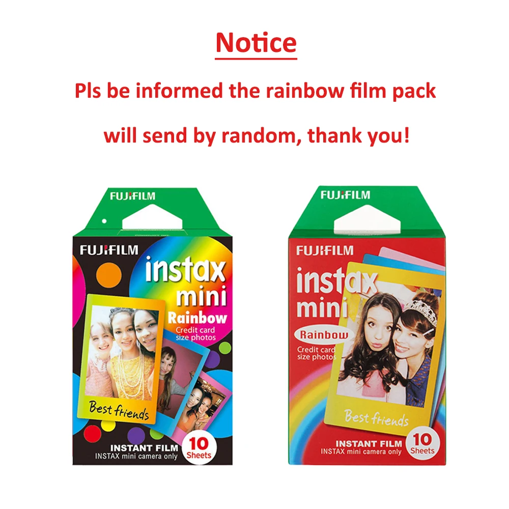 10/30 листов Fujifilm Instax Mini Color Design Films для Fuji 12 9 11 90 40 25 70 Evo SE LiPlay Camera SP-1/2