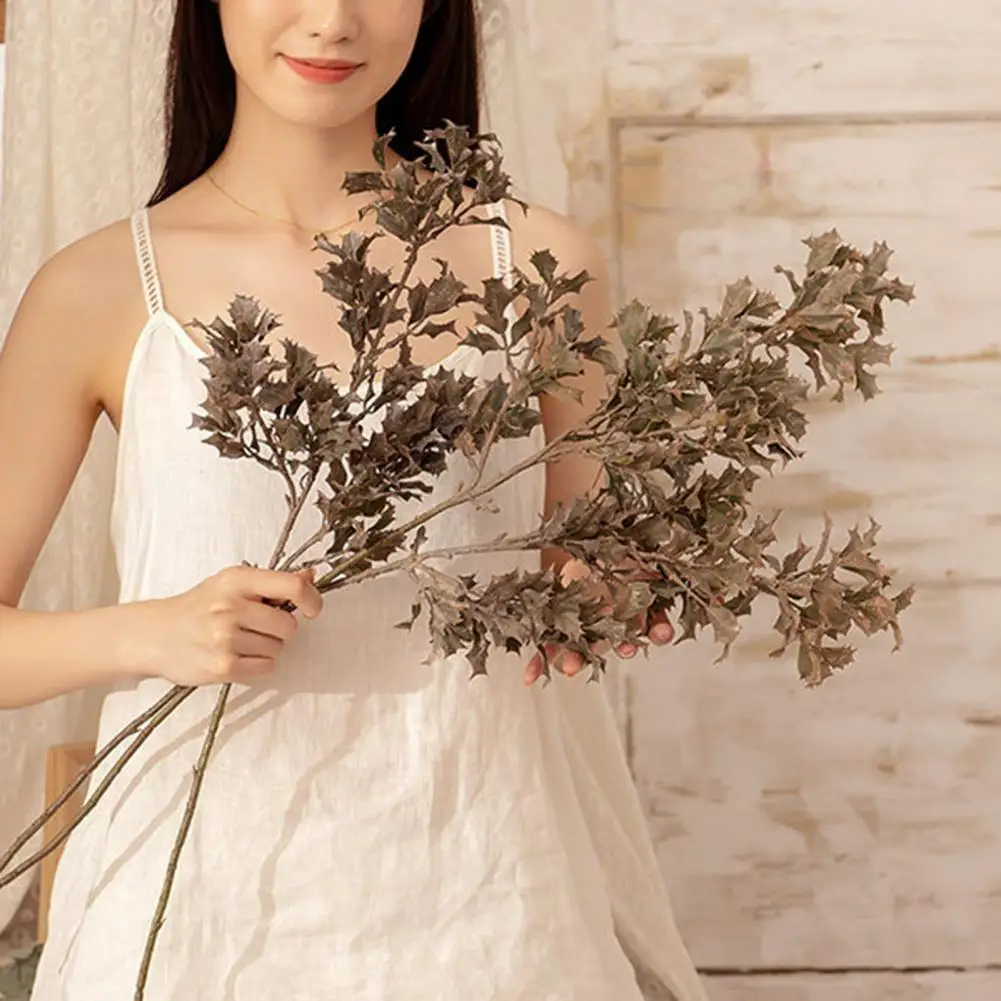 

2 Colors Great Real Touch Simulation Flower Leaves Lightweight False Flower Eco-friendly for Dorm