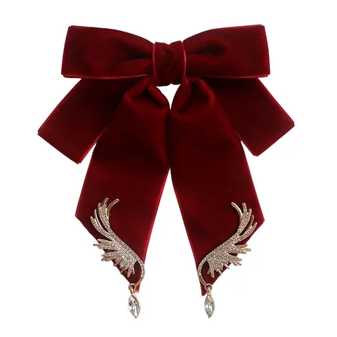 Бархатный галстук-бабочка шелк