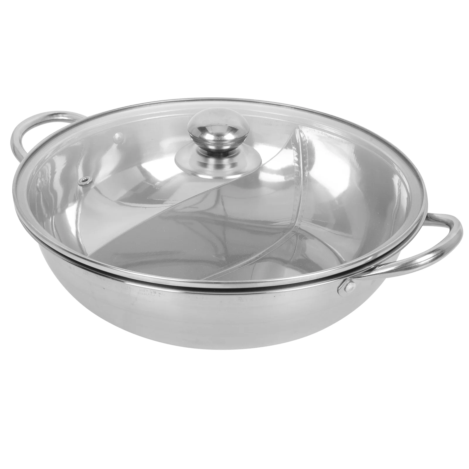 

Pot Shabu Hot Soup Cookerstainless Steel Chinese Induction Dual Divider Sided Cooking Gas Stove Divided Cookware Stockpot Metal