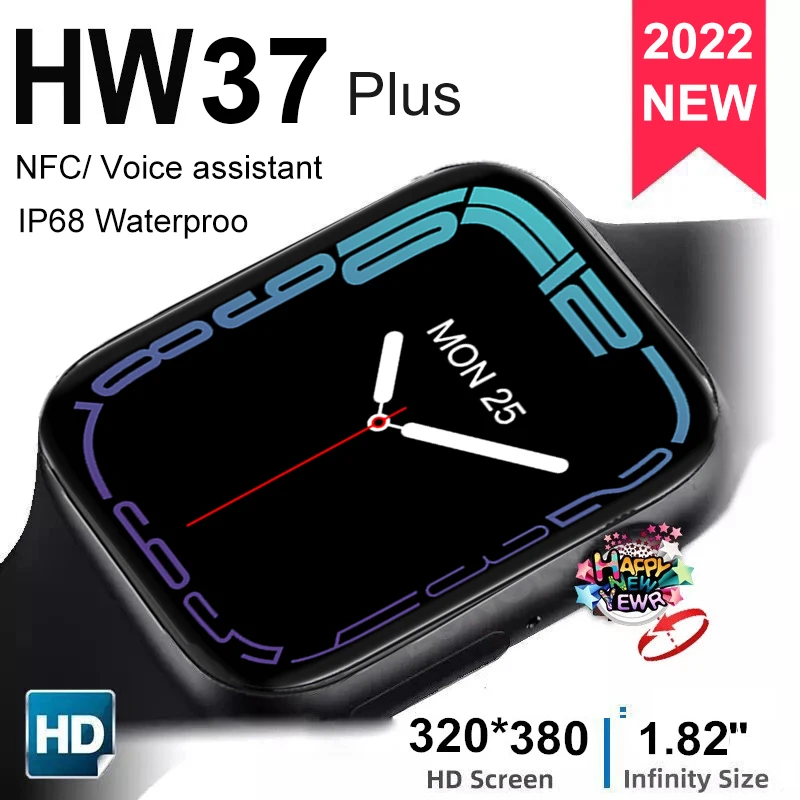 Смарт-часы GYPHCA HW37 Plus для мужчин и женщин 2022 дюйма Bluetooth NFC голосовой помощник |