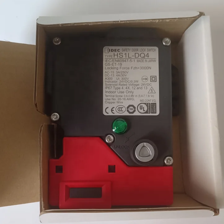 Безопасный пружинный блокировочный переключатель IDEC типа HS1L-DQ44KMSR-G Oringlan и новый в
