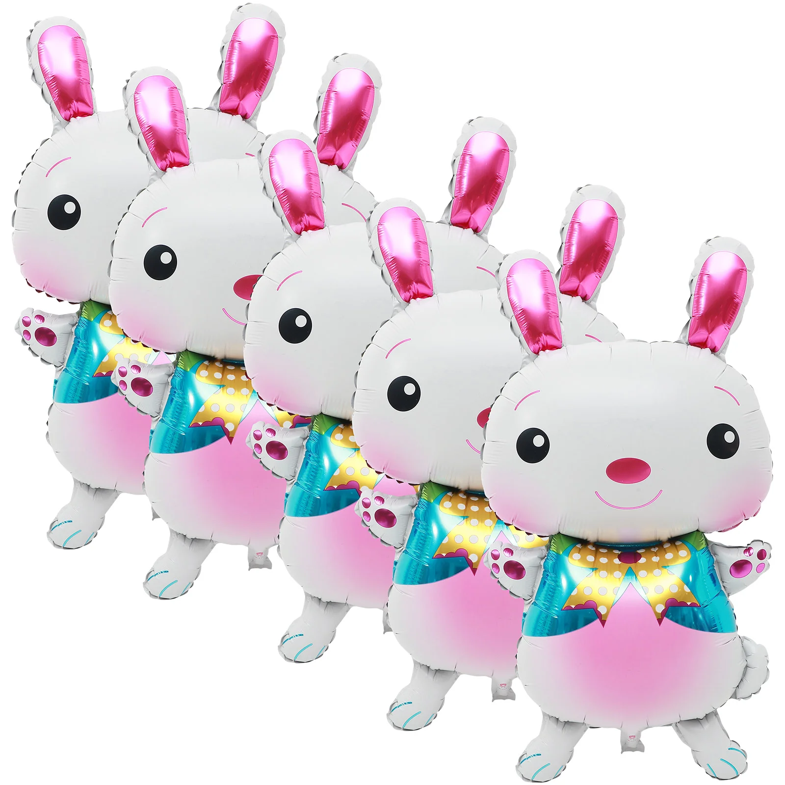 

Bunny Balloons Birthday Party Decorations Decoration Theme Balloon Easter Shaped Rabbit Animal Head Aluminum