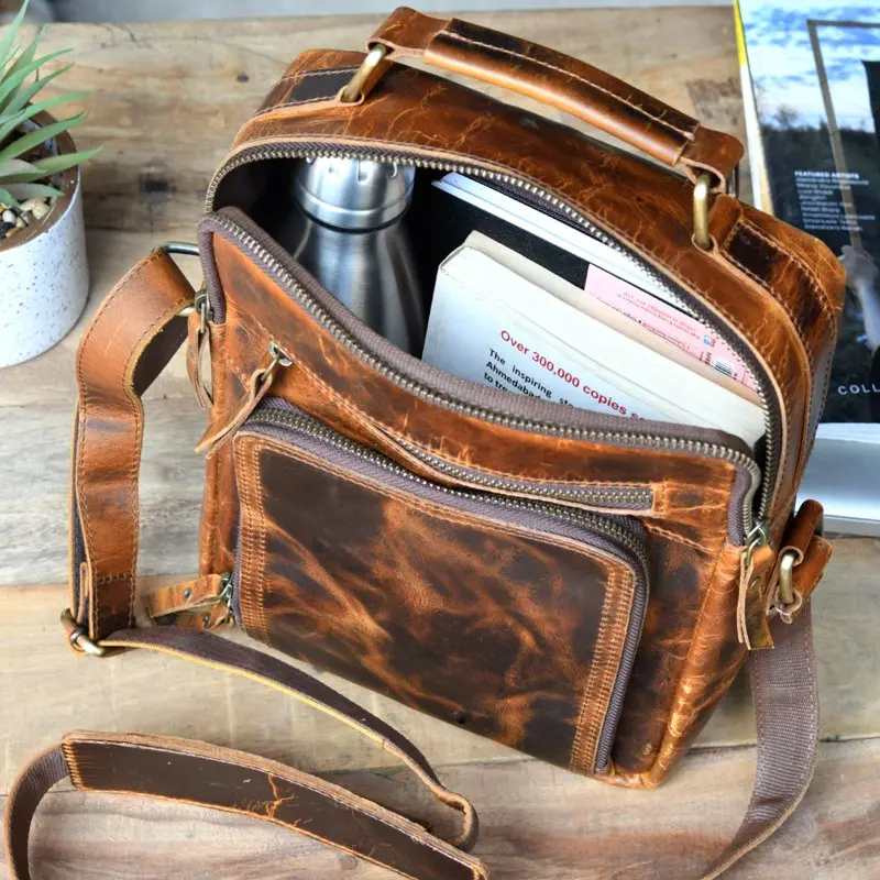 Small Messenger Bag for Men Purse Bag Mens Shoulder Bag Crossbody Bags for Work