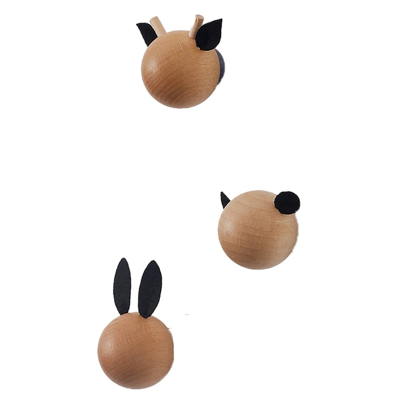 Детская спальня настенное украшение без перфорации головы животного подвесной крючок для одежды настенная подвесная креативная вешалка д...