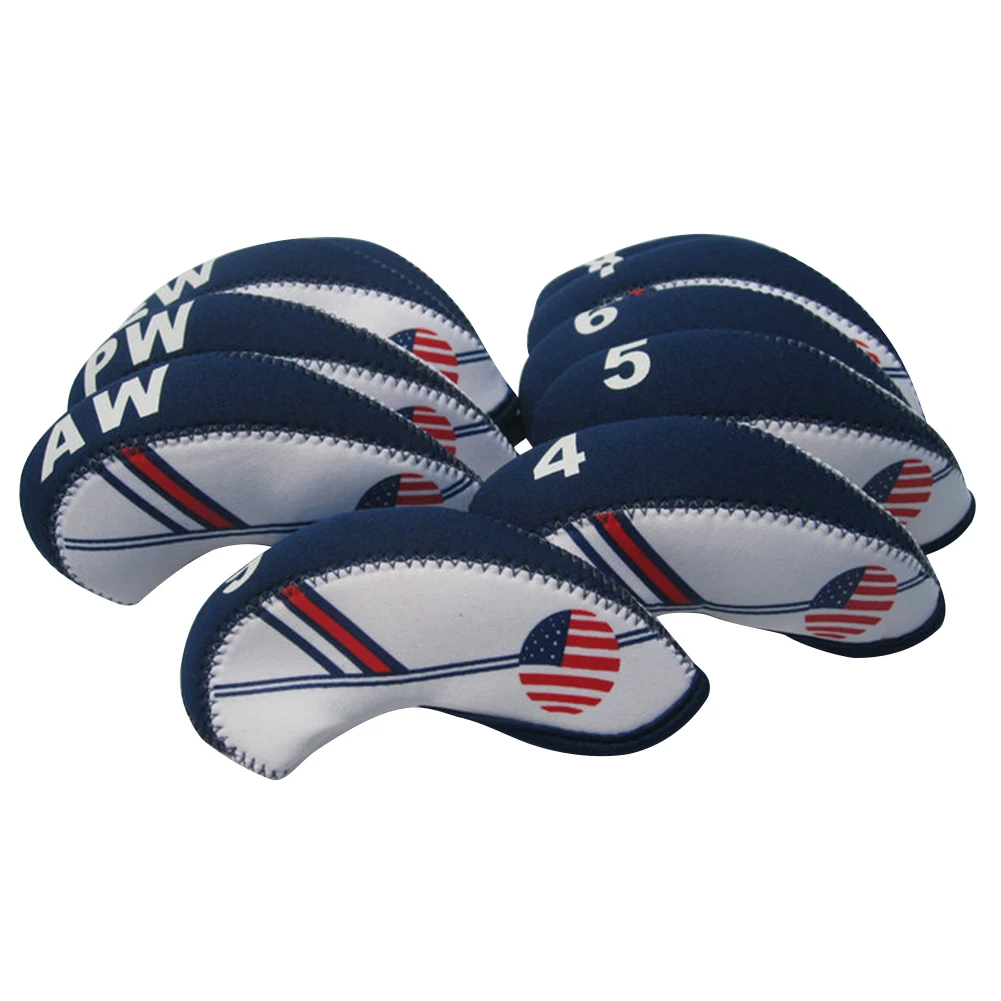 10 шт./компл. чехлы с железной головкой для гольф-клуба защитный чехол защитные на