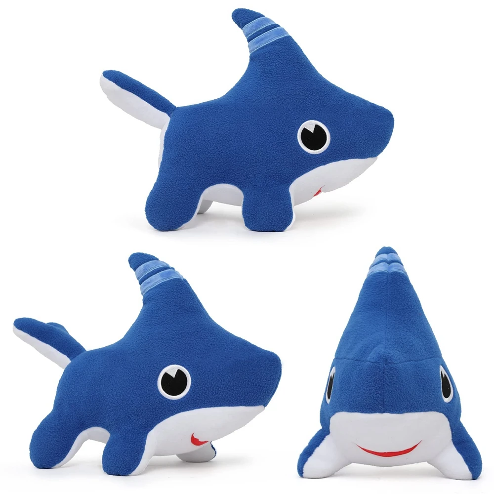 28CM Shark Dog Stuffed Animals Shark Dog Plush Toy Blue Sawtooth Ocean  Plushies for Baby Boys Girls Kid Birthday Gift