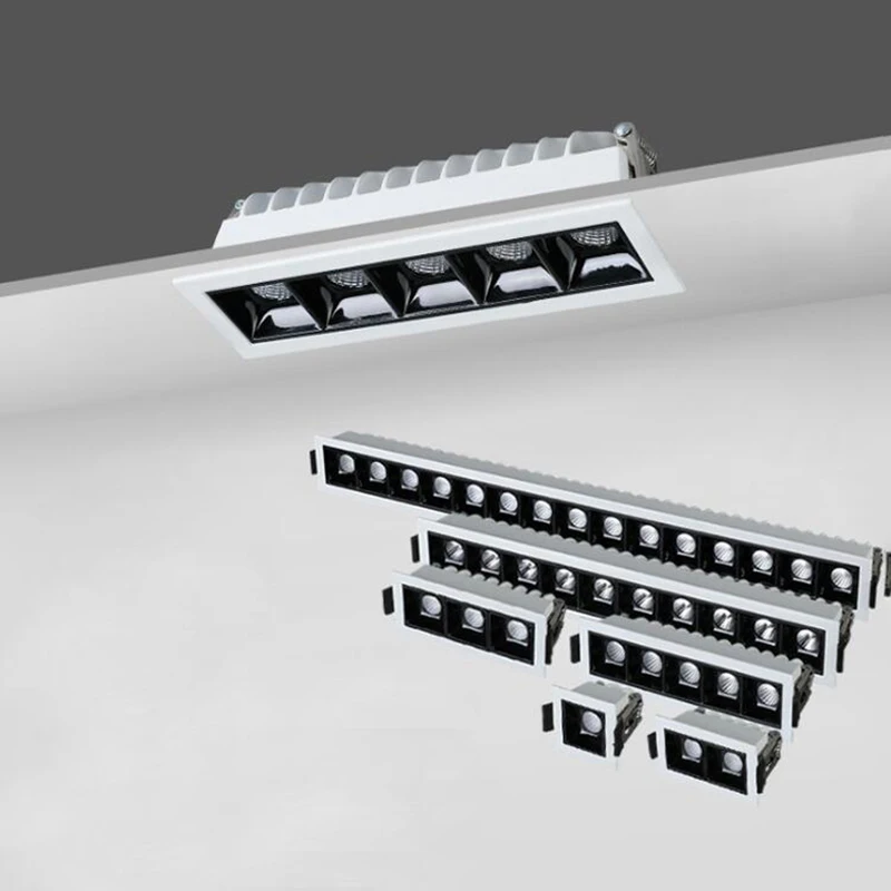 

LED Downlight Dimmable Strip Line Light Bar Creative Linear Recessed Strip Lamp Living Room Corridor Indoor Lighting
