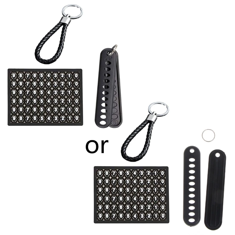 

Portable Anti-lost Phone Number Plate Car Keychain Pendant for KEY Ring for KEY