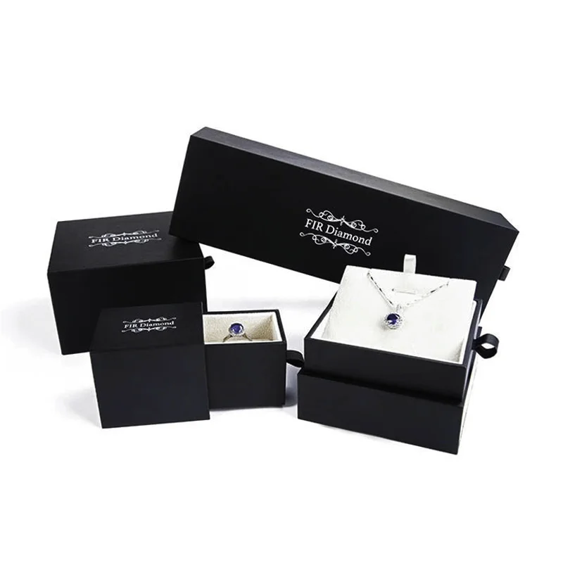 

Idreampackaging отличная черная матовая бумажная коробка ручной работы для ювелирных изделий, подарочных упаковочных коробок, браслетов, колец