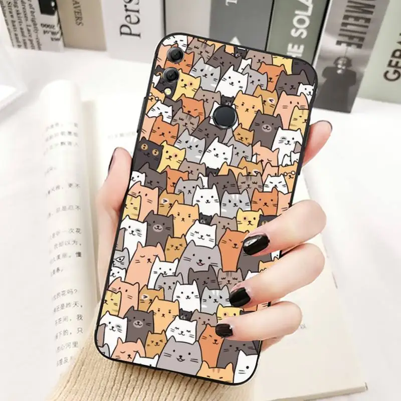 TOPLBPCS чехол для телефона с милым котенком Huawei Honor 10 i 8X C 5A 20 9 30 lite pro Voew V30