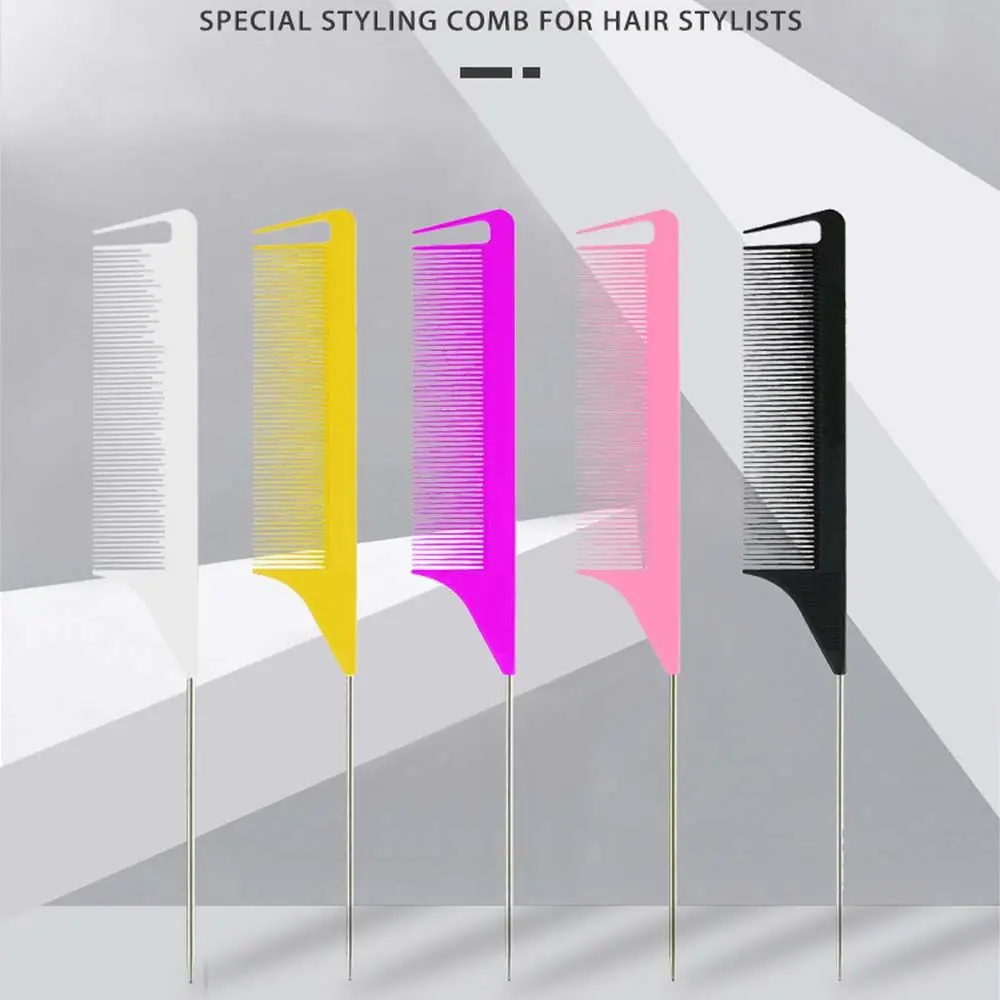 Металлическая булавка с мелкими зубьями отдельная расческа для волос