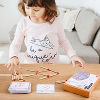 matchstick puzzles creative thinking game children interaction parent child baby jigsaw education wood toy kindergarten supplies