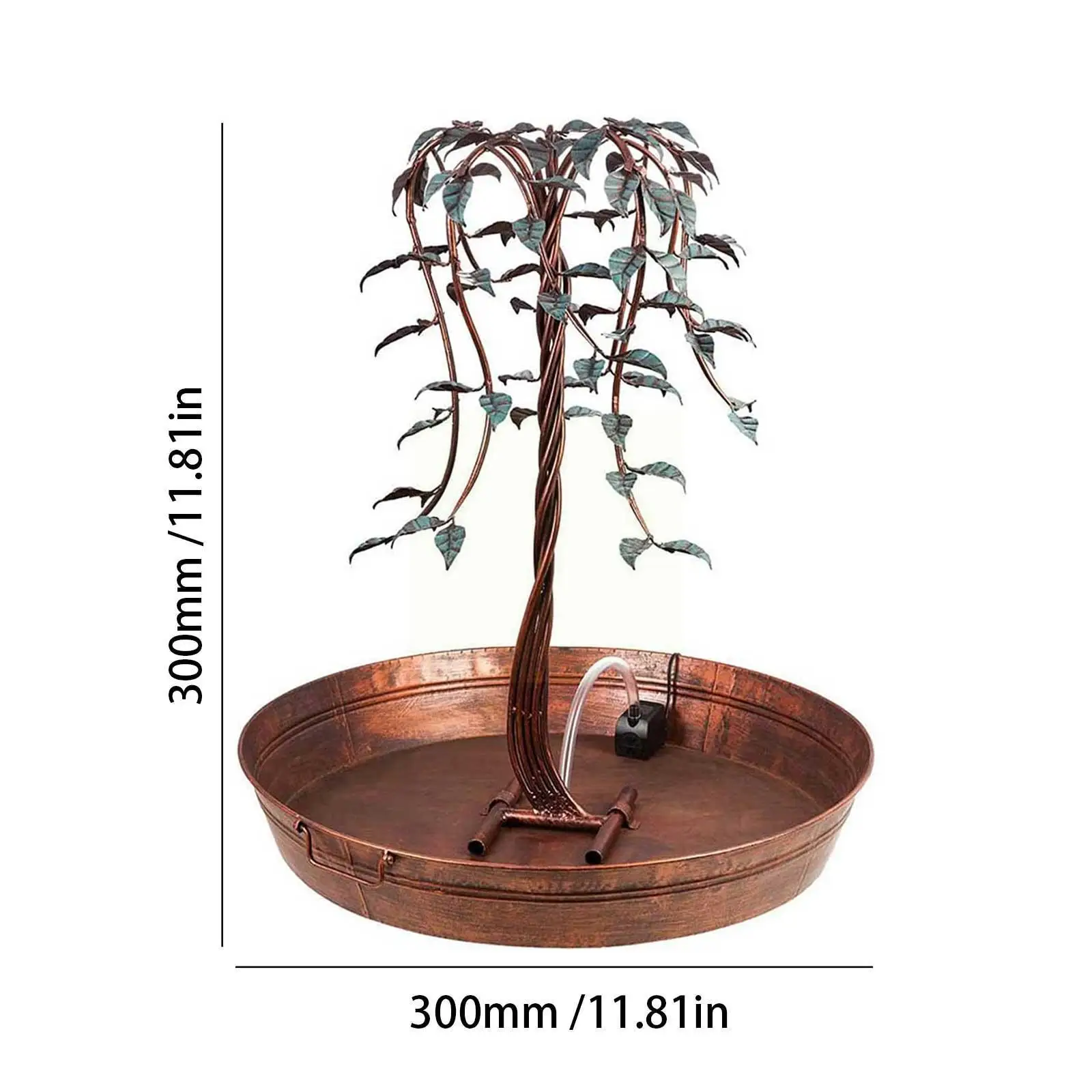 

Имитация ивового фонтана, железный декоративный фонтан, насос для дома с садом, офисным фонтаном, электронное украшение V0q4