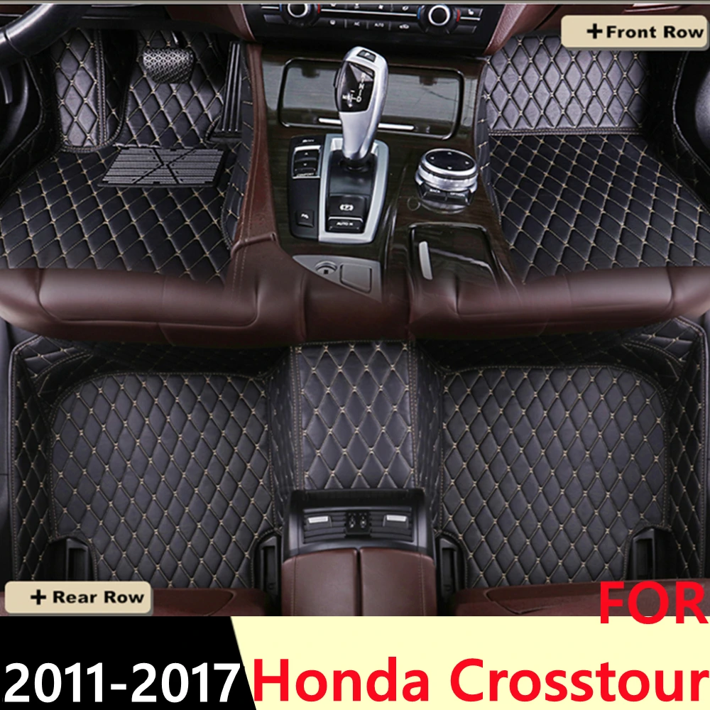 

Car Floor Mats For HONDA Crosstour 2011-2017 Waterproof XPE Leather Custom Fit Front & Rear FloorLiner Cover Auto Parts Carpet