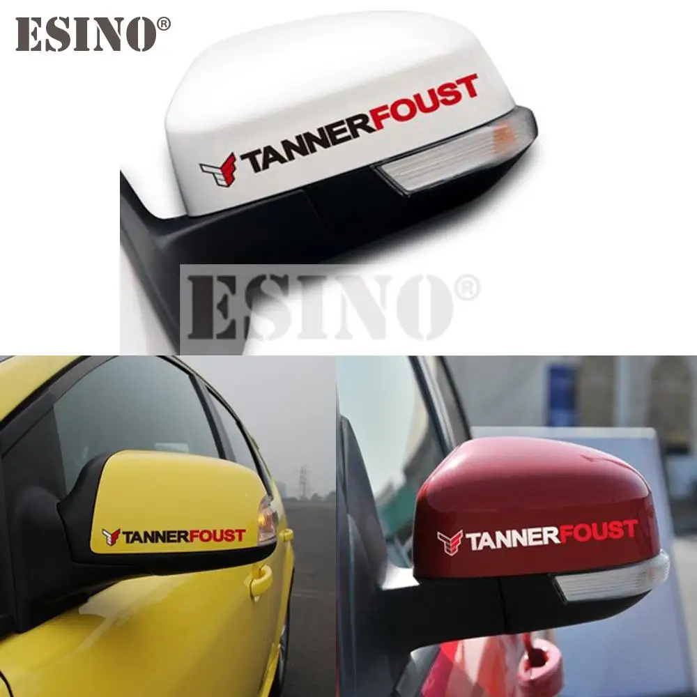 

2 х Автомобильный Стайлинг, декоративные дубинные водонепроницаемые наклейки из ПВХ, виниловые наклейки с узором в виде зеркала заднего вида для Ford Focus Fiesta