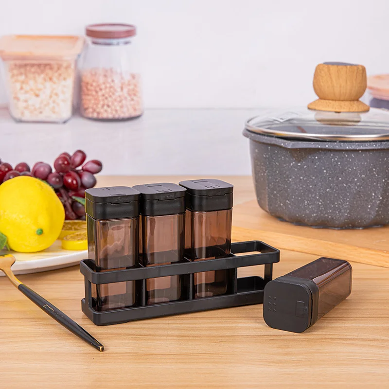 

Household Kitchen Storage Seasoning Salt, Monosodium Glutamate, Chicken Essence Box, Salt Pot Combination, Multiple Compartments