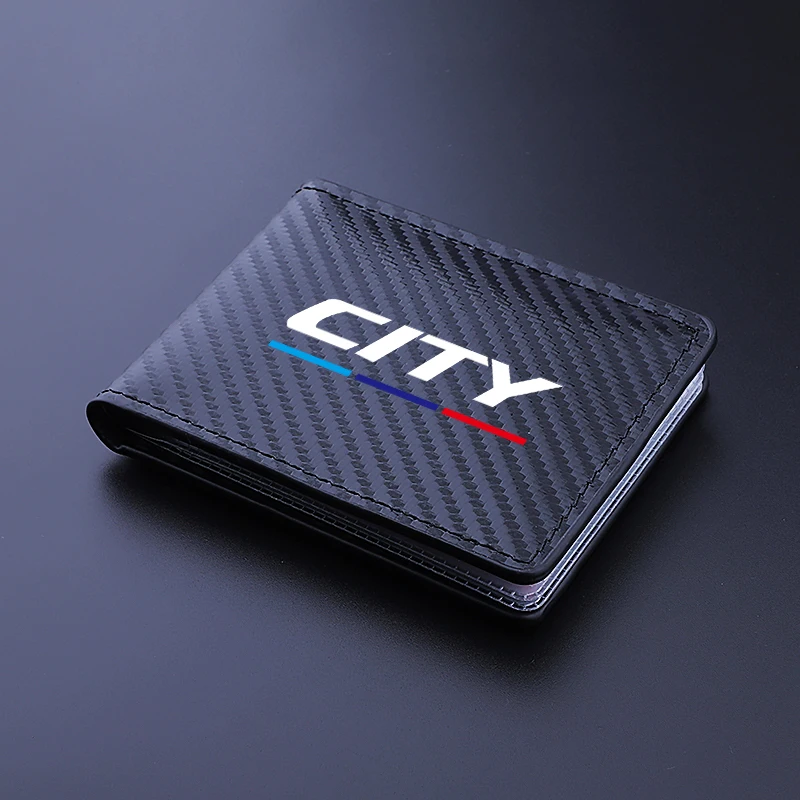 

Carbon Fiber Driver License Holder Cover Car Driving ID Pass Case For Honda Civic Crv Fit Accord City Car Accessories