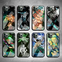 one piece sauron phone case tempered glass for iphone 13 12 11 pro mini xr xs max 8 x 7 6s 6 plus se 2020 cover