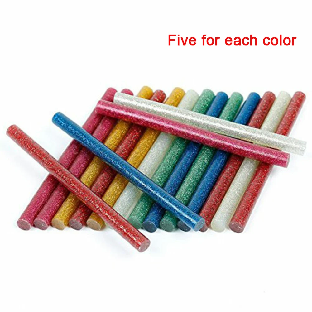 

50pcs Hot Melt Practical Mini Heating Glue Sticks DIY Craft Glitter Adhesive Art For Electric Tool Portable Office