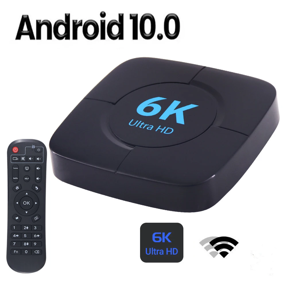 

TV Box Voice Assistant 6K 3D Wifi 2.4G&5.8G 4GB RAM 32G 64G Media player Video TV Box Fast Tv Receiver Set top Box Android