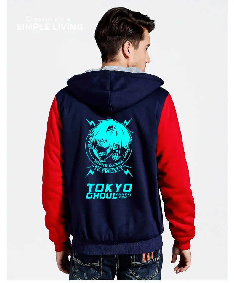 Tokyo Ghoul Anime Hoodie Pullovers Sweatshirts Ken Kaneki Graphic Printed Tops Casual Hip Hop Streetwear Sweater