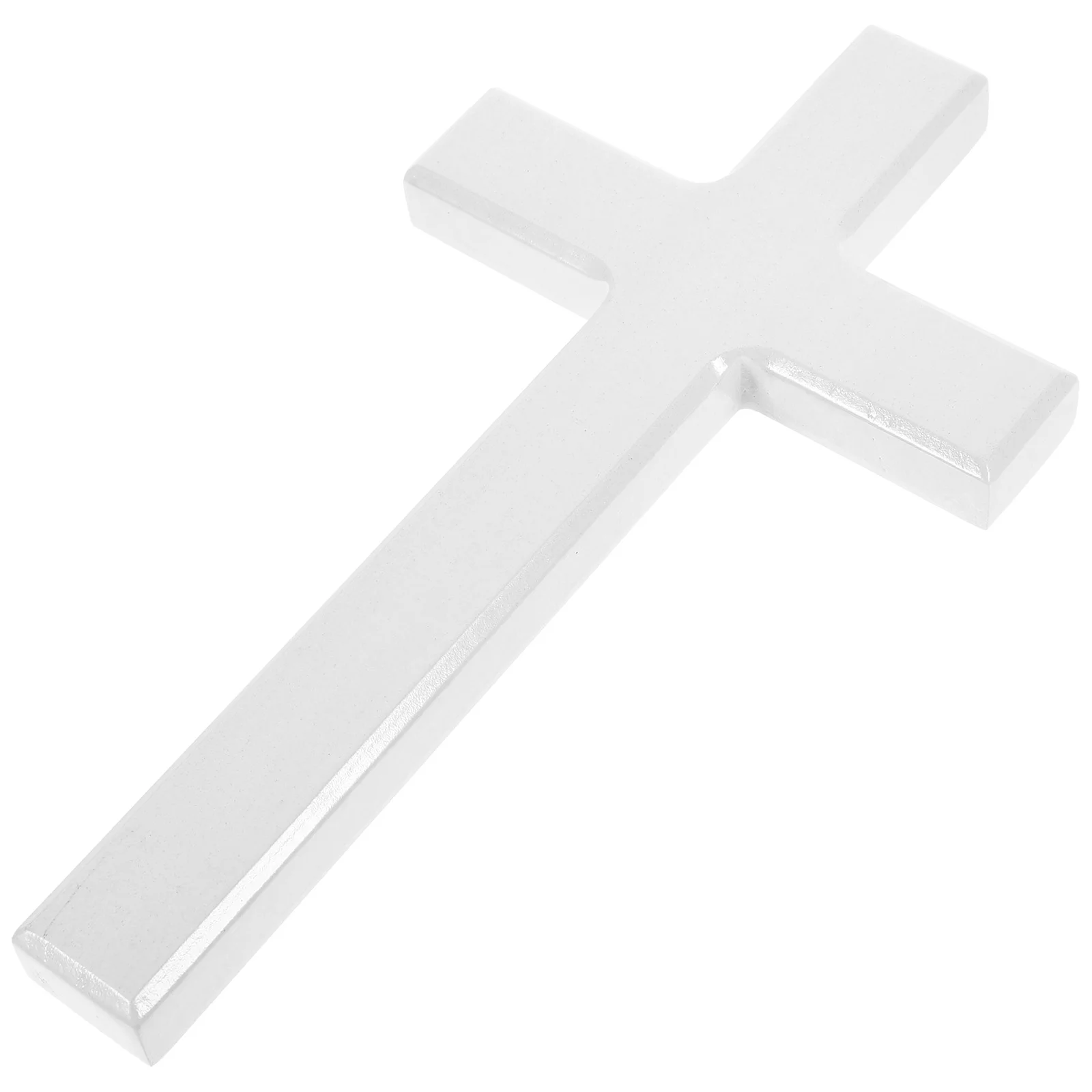 

Decor Cross Wood Standing Wooden Craft Wall Decoration Desktop Ornaments White Shape Adorn